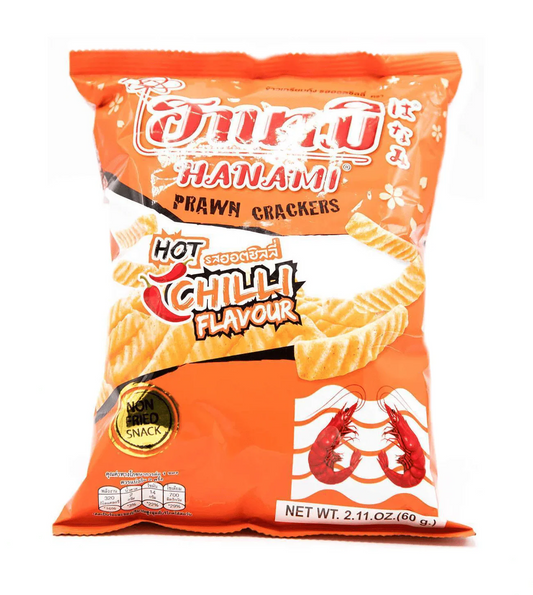 HANAMI Prawn Crackers Hot Chilli Flavour 52g