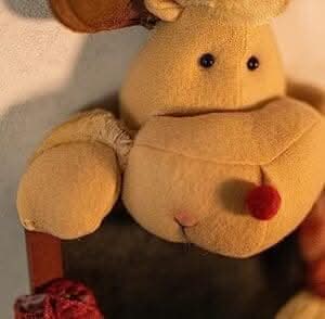 Novelty Hanging Christmas Reindeer with Chalkboard Christmas Decoration