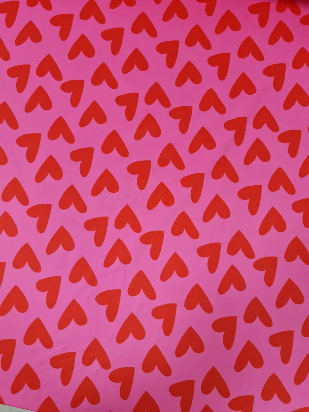 Heart Print Cotton Fabric