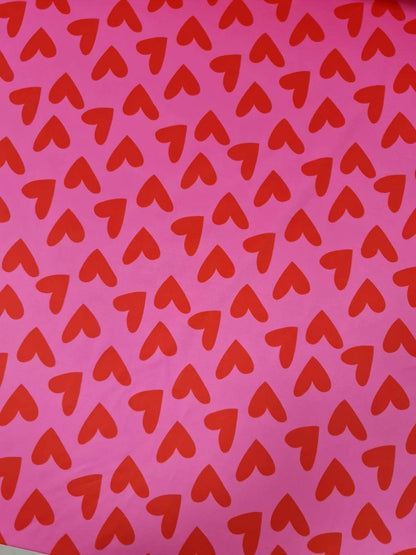 Heart Print Cotton Fabric