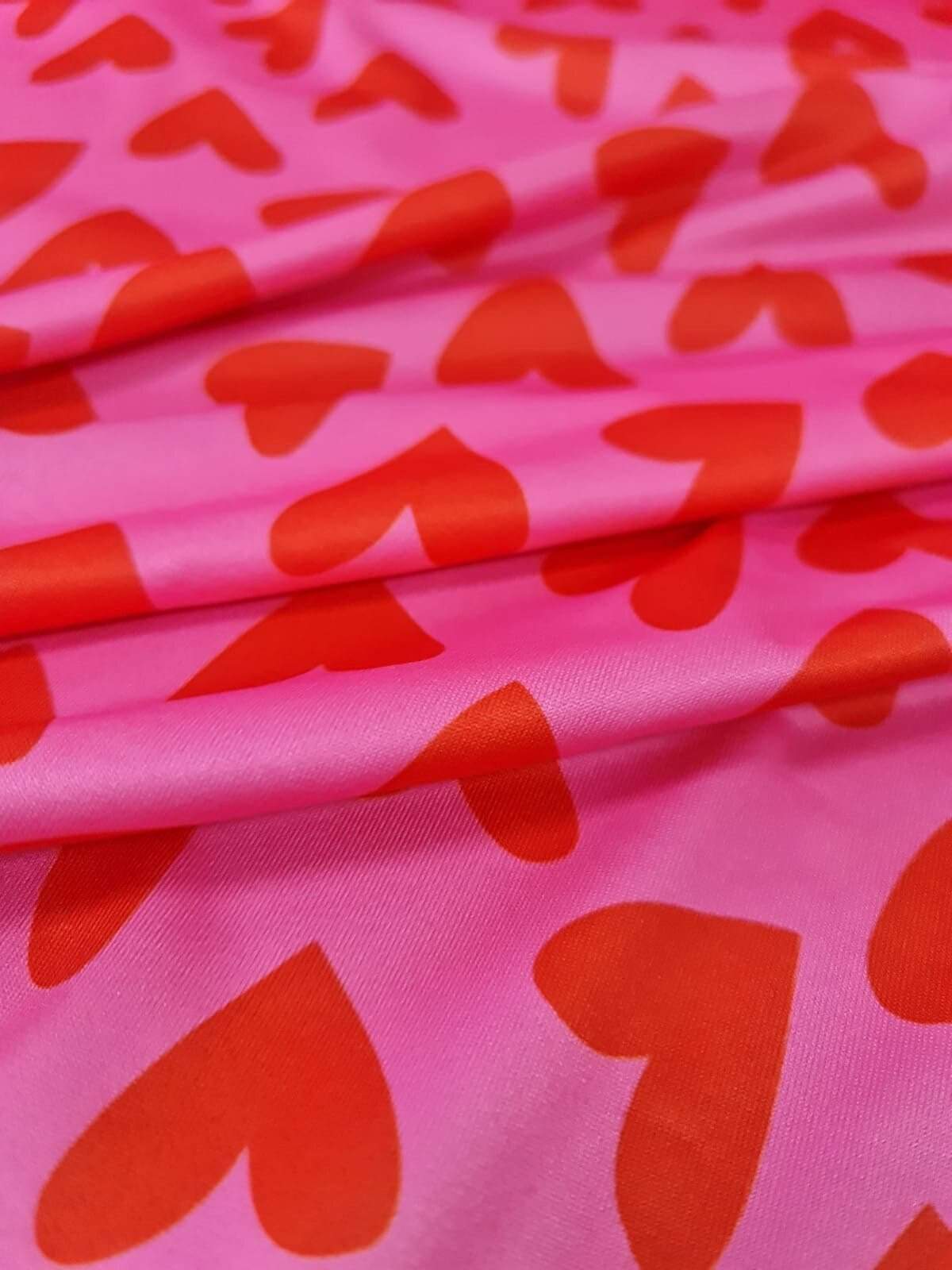 Heart Print Cotton Fabric