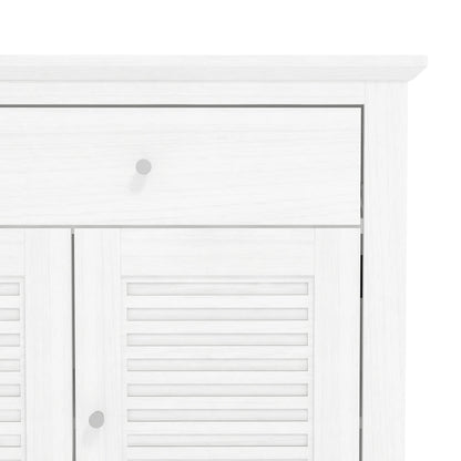 Salcombe Large Sideboard White 3 Doors 4 Shelves 2 Drawers