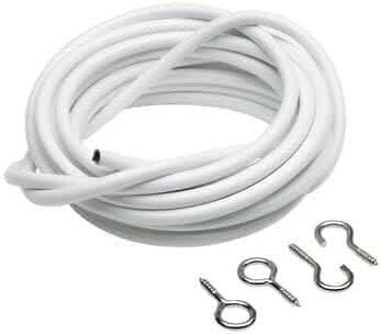 White 3m Expanding Curtain Wire Net