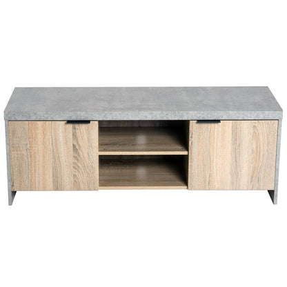 Marble-Effect Frame TV Unit