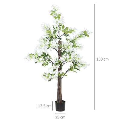 Artificial Plants Honeysuckle Flower in Pot Fake Plants with Curved Boots for Indoor Outdoor