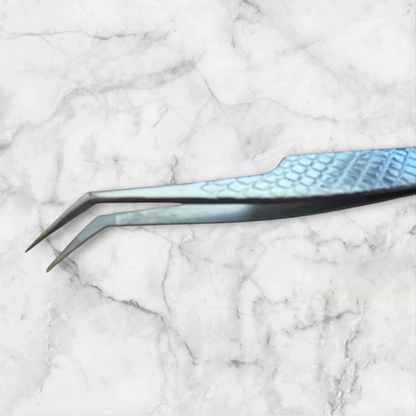 New Style 45 Degree Fibre Grip Tweezers – Versatile for Isolation & Fans