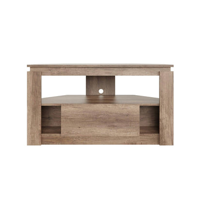 Canyon Corner Corner TV Unit Grey Oak 1 Shelf 1 Drawer