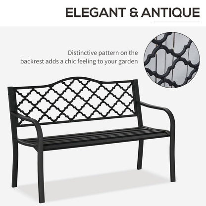 2 Seater Garden Bench Antique Loveseat for Yard