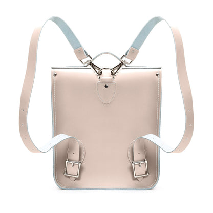 Handmade Leather City Backpack - Iced Coffee