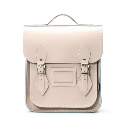 Handmade Leather City Backpack - Iced Coffee