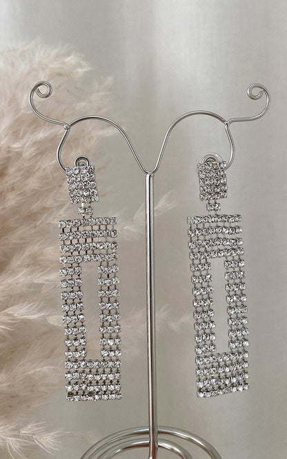 Diamante Drop Earrings