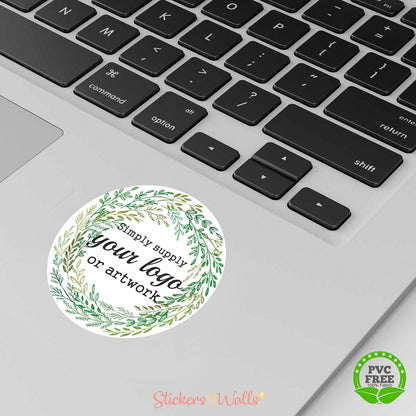 Your Brand Logo Laptop Sticker - Reusable, no residue