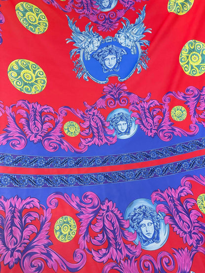 Purple Swirl Crepe Fabric – Fabric by Metre, Multiple Options for Sewing & Dressmaking