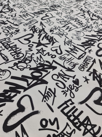 Graffiti Pattern Activewear Fabric