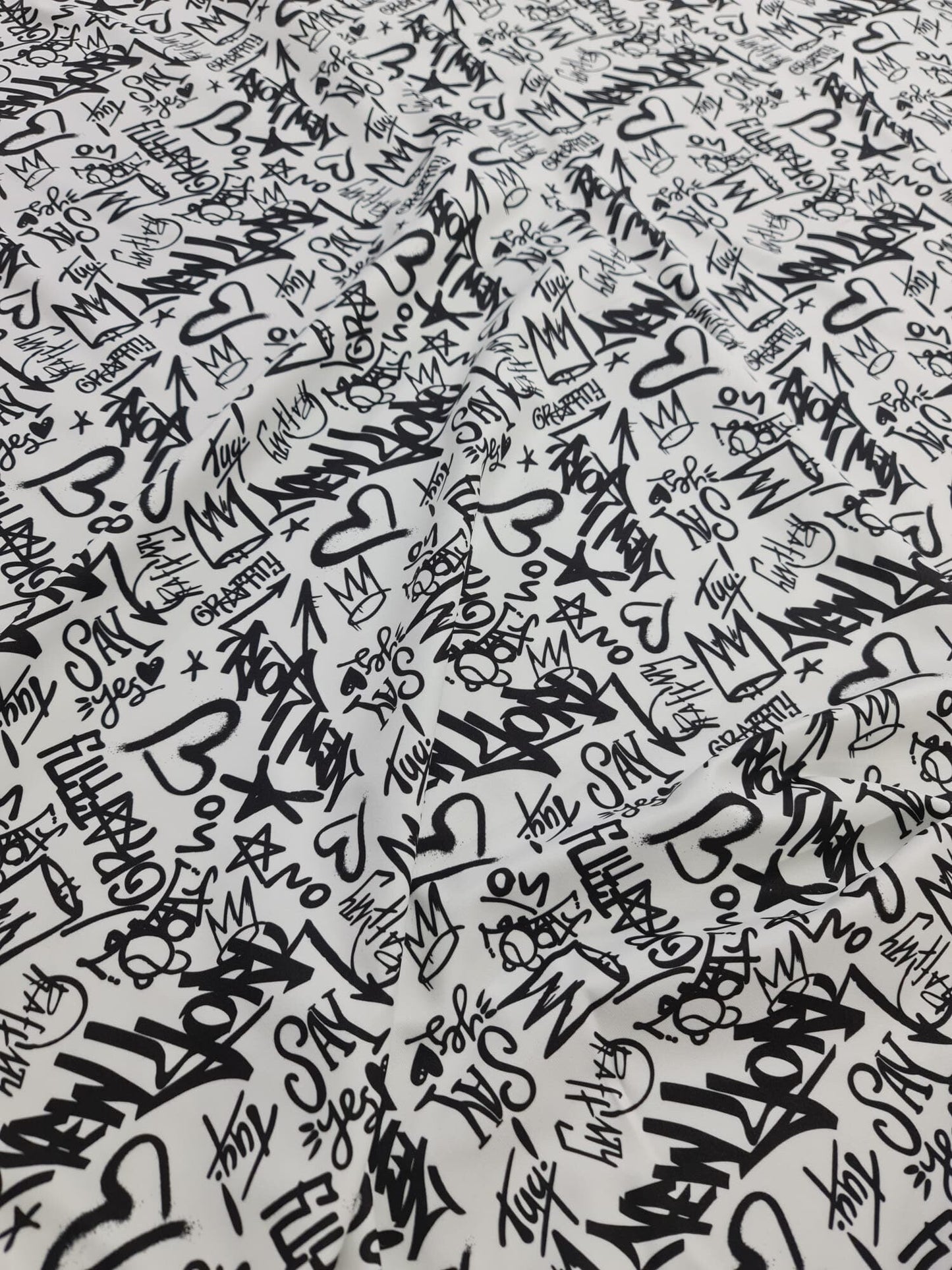 Graffiti Pattern Activewear Fabric