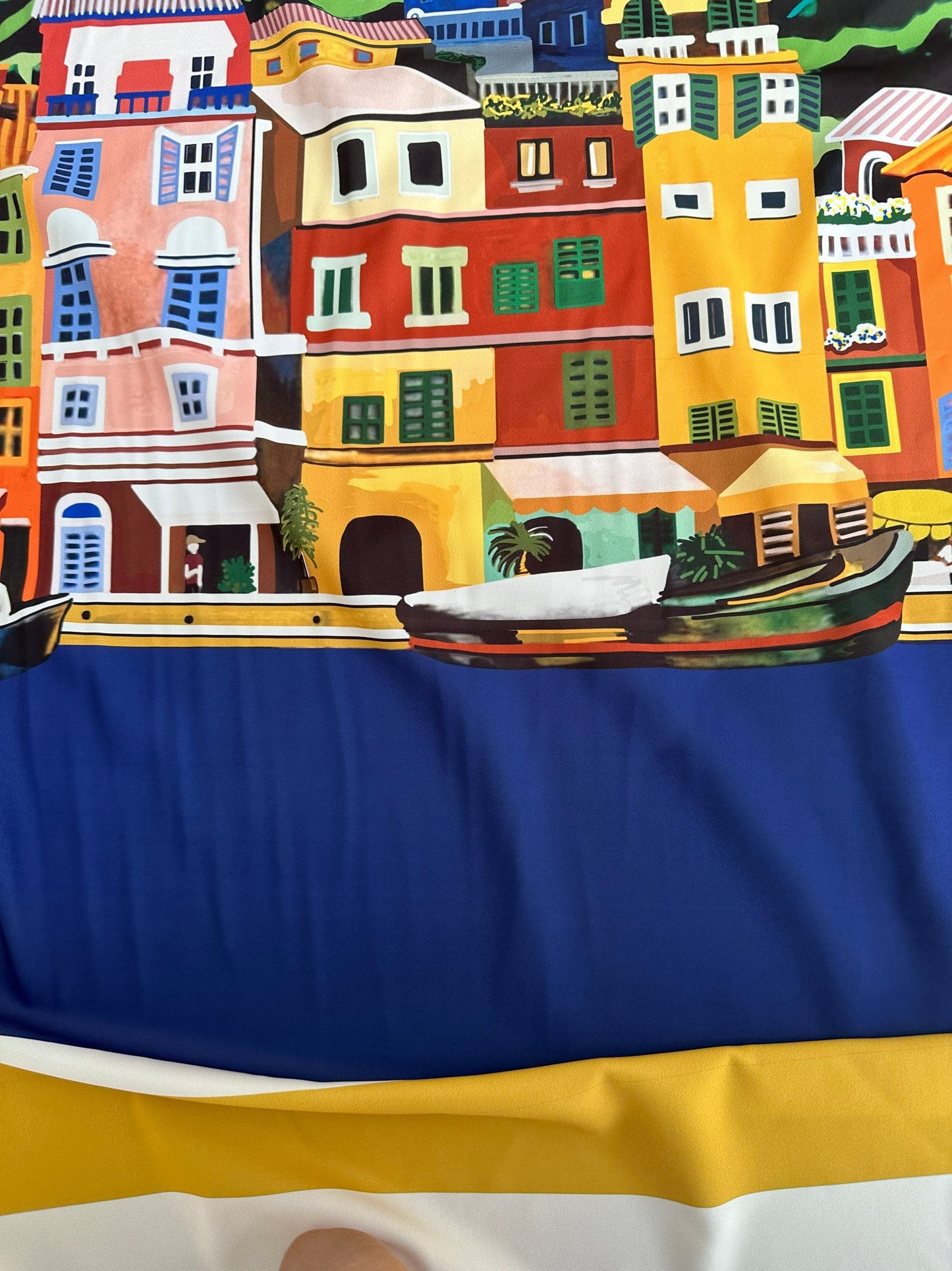 Italy City Pattern Fabric