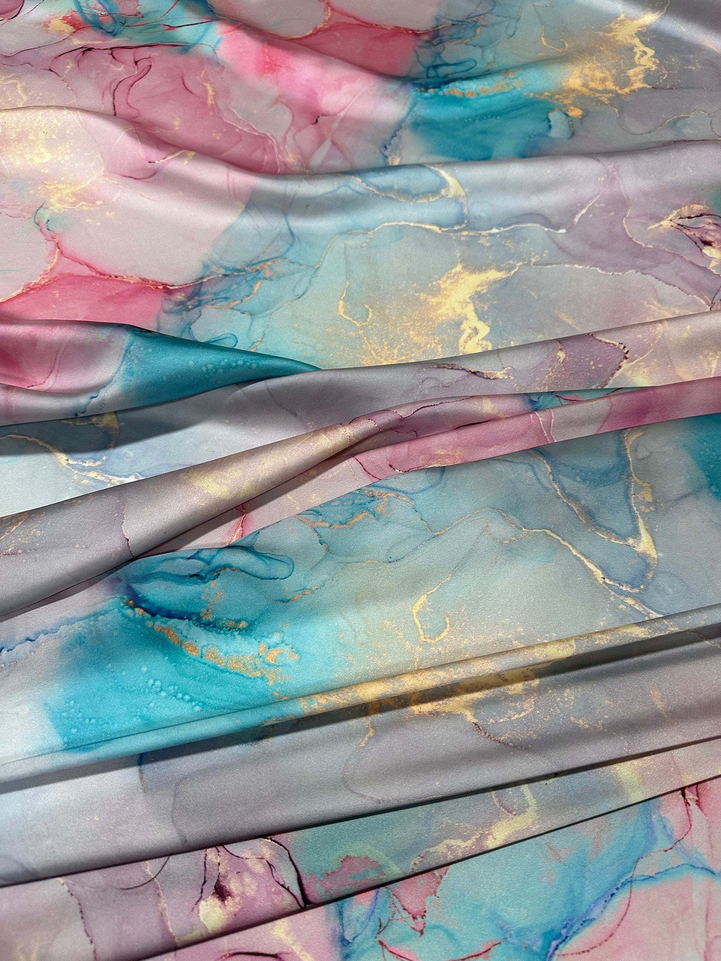 Tie Dye Cloud Fabric – Custom Printed Fabric on Satin, Crepe, Spandex or Chiffon