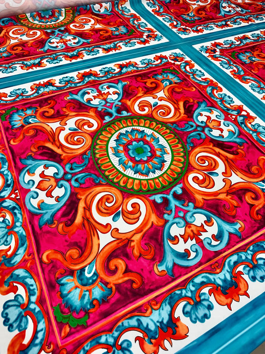 Sicilian Caretto Pattern Fabric