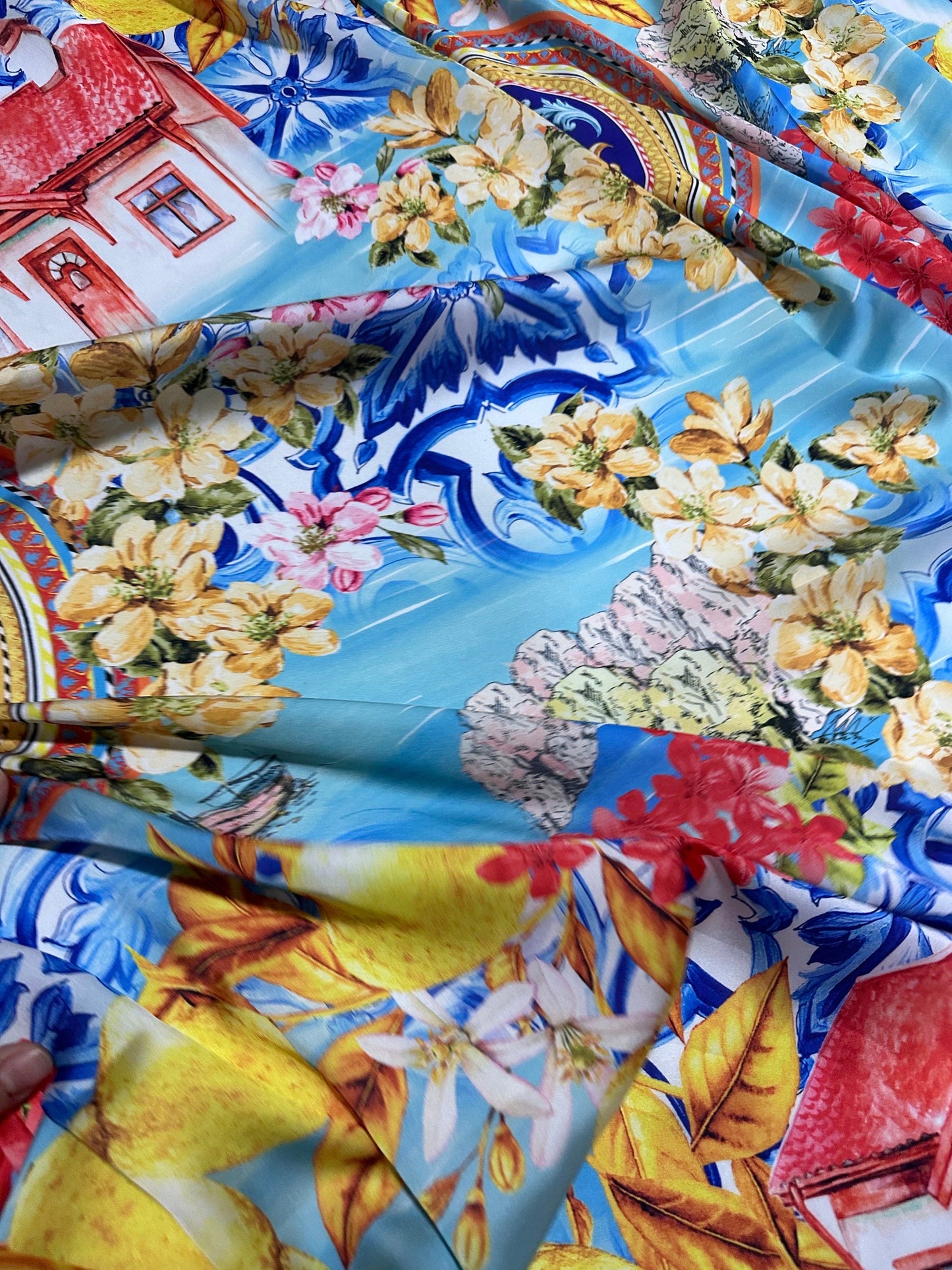 Majolica Sicilian Print Fabric