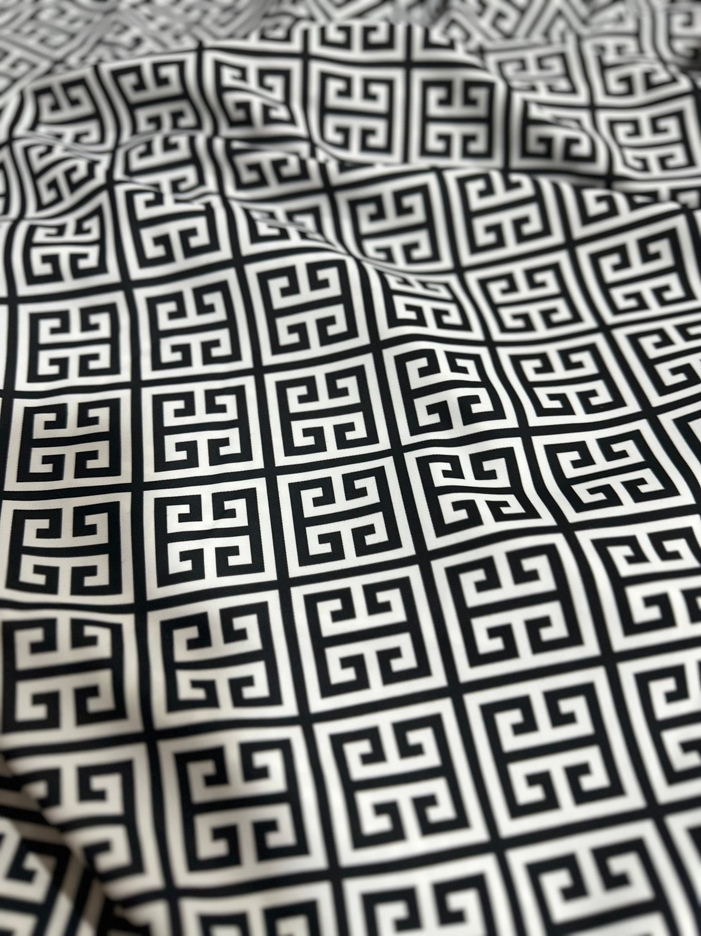 Greek Key Pattern Fabric