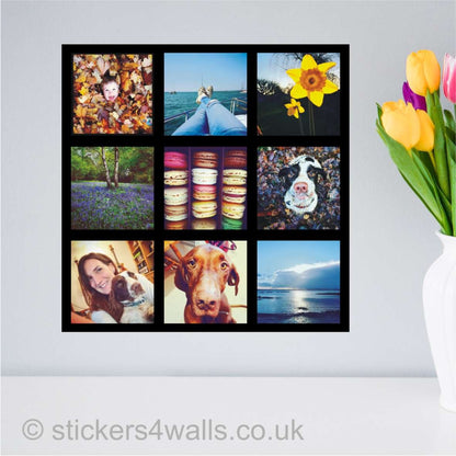 Personalised 12 Photo Instagram Style Wall Poster