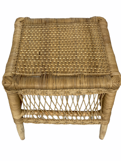 Malawi Rattan side table - handmade