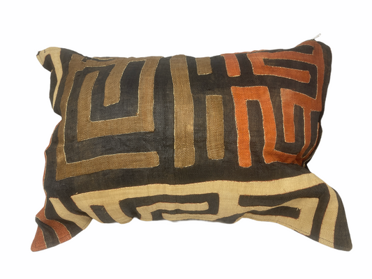 African Kuba cloth cushion 50x70cm