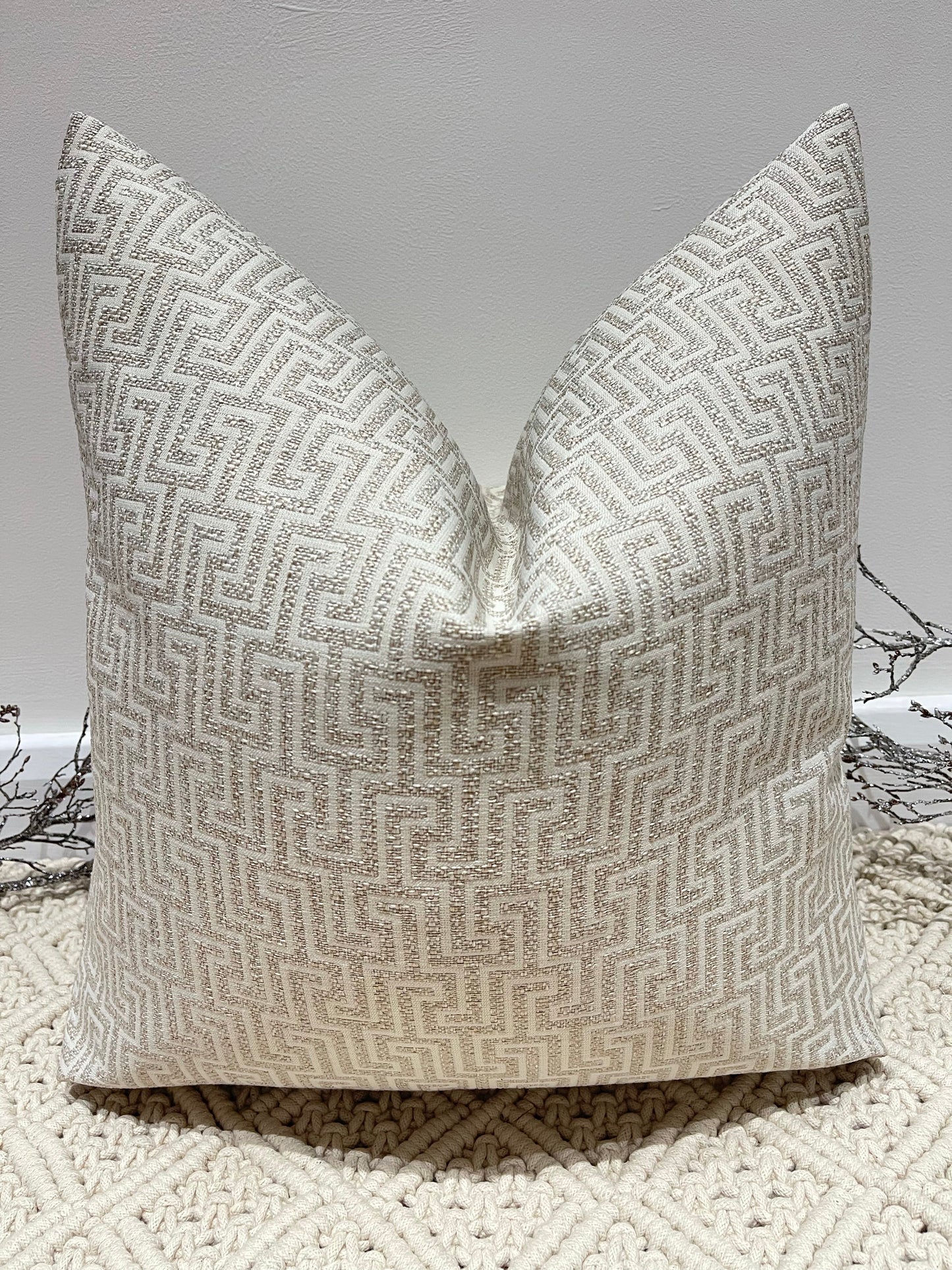 The Couture Cushion - The Beige Mattox - Style No. 56 (DISCONTINUED)