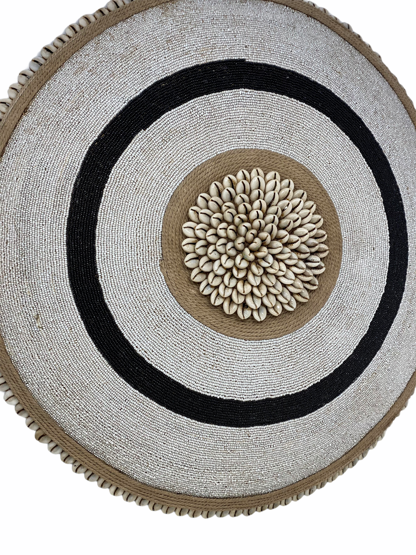 Cameroon Shield - L - 55cm - Black & White