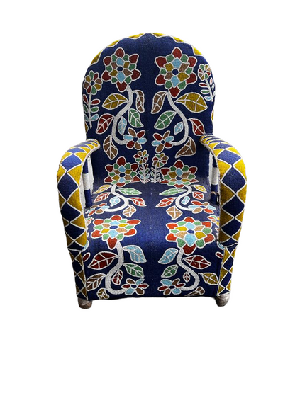Yoruba Royal Beaded Chair
