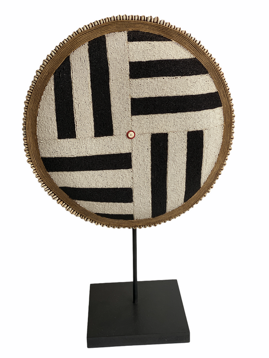 Cameroon Beaded Shield - L - 55cm