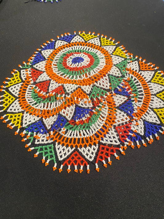 Beaded placemat set - South Africa