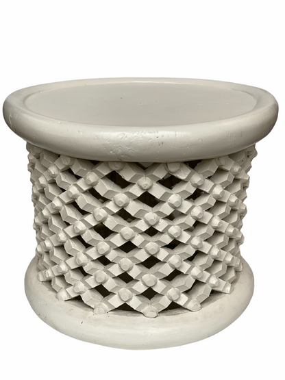 Bamileke Table - 55cm - White