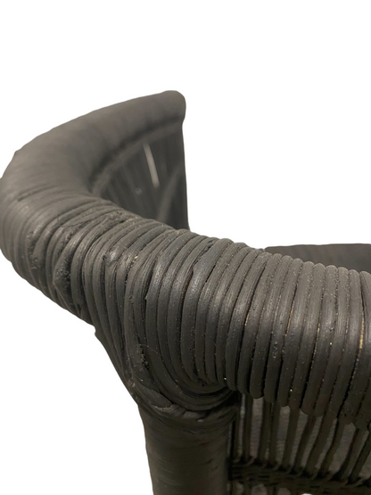 Malawi Bar Stool hand made - Matt Black