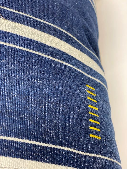 Indigo/Baule Cloth Cushions 60x60cm