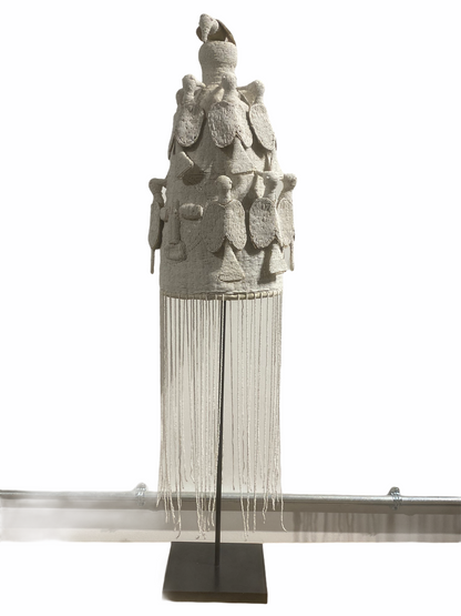 Yoruba Royal Crown - White