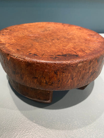 Yoruba hand carved stool - (05)