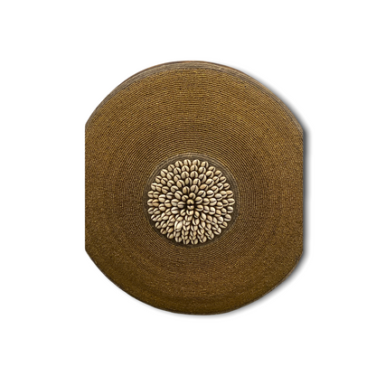 Cameroon Shield Round Gold