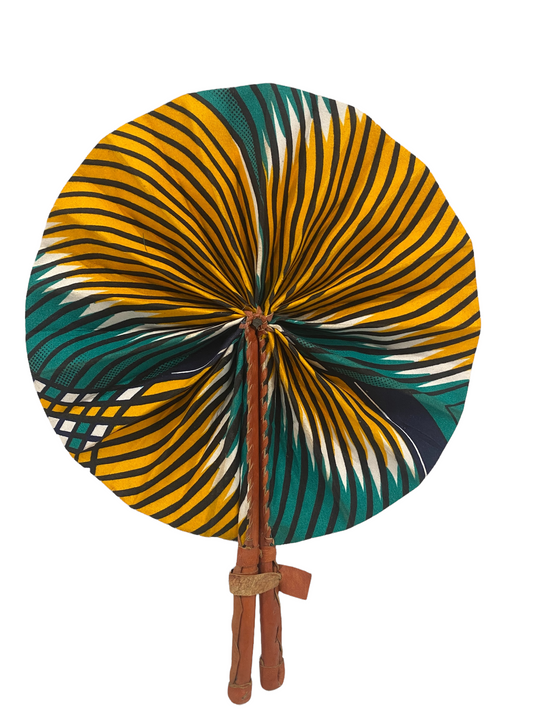 Ghana Fan - Green & Yellow (TR9.12)