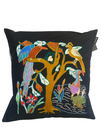 Mapula embroidered cushion 40x40 - South Africa