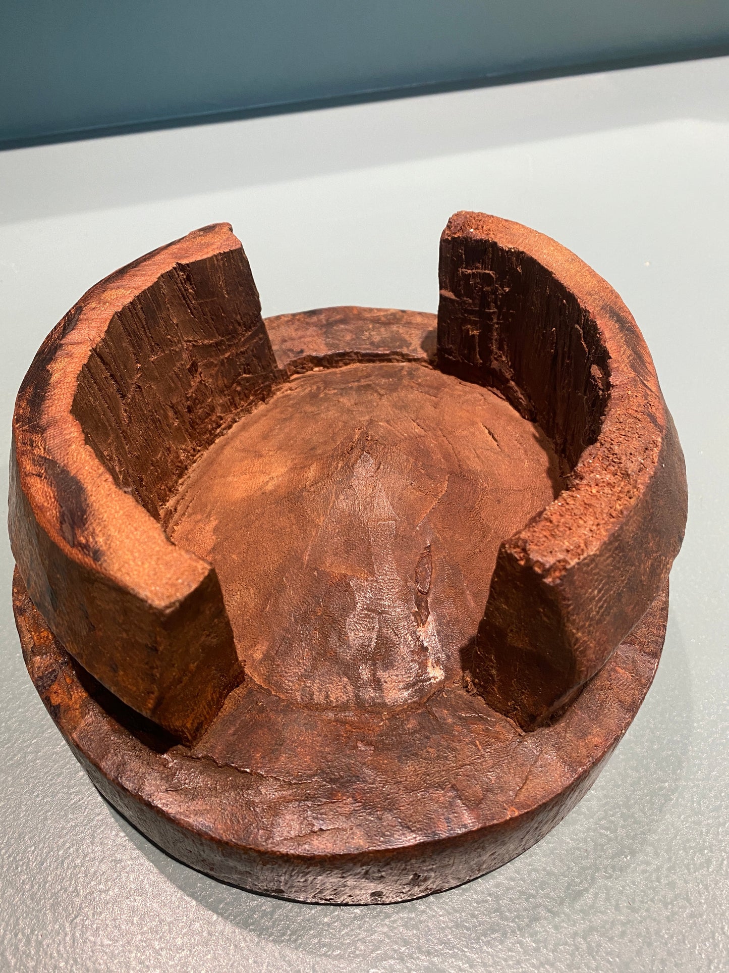 Yoruba hand carved stool - (05)