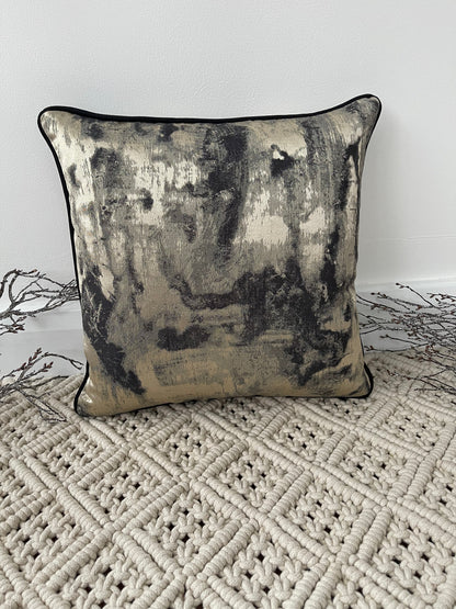 The Couture Cushion - The Black and Gold Chiara - Style No. 27