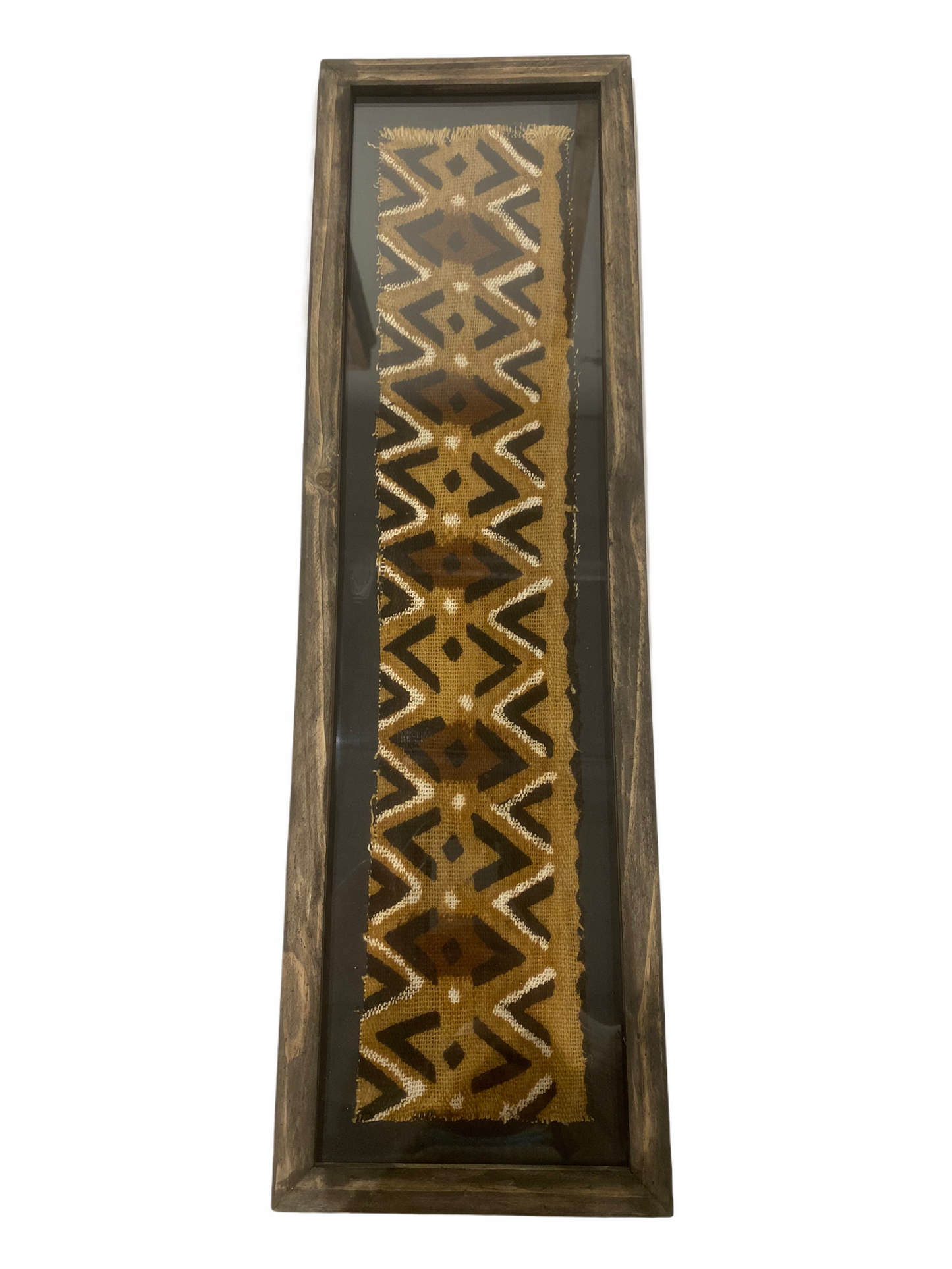 Framed Mud cloth Zig Zag