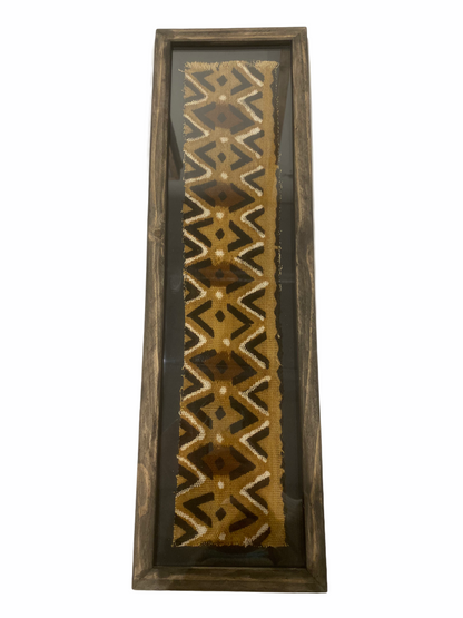 Framed Mud cloth Zig Zag