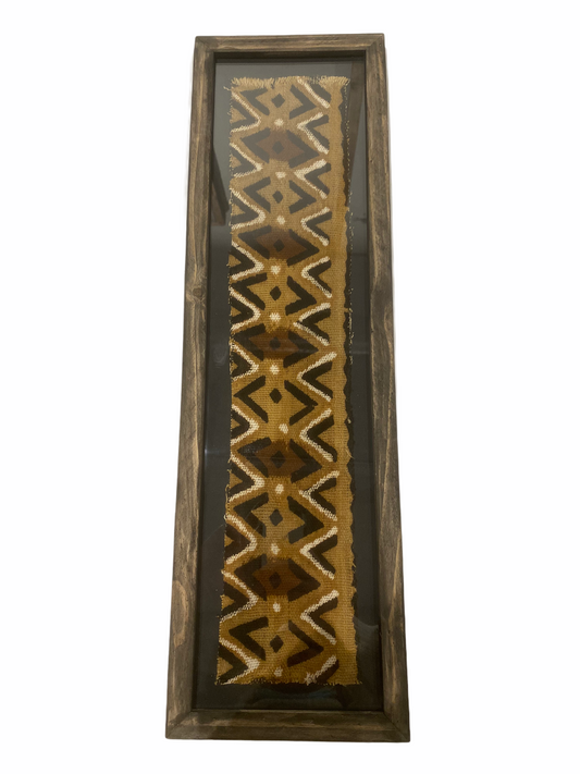 Framed Mud cloth Zig Zag