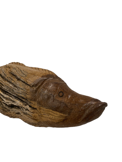 Driftwood Hand Carved Fish - M (1208)