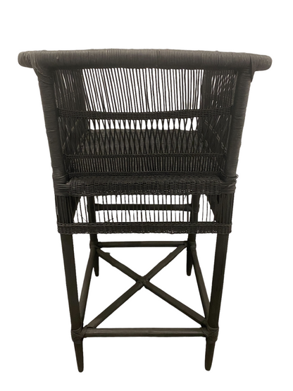Malawi Bar Stool hand made - Matt Black