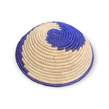 Senegal Wall Basket - Blue 30x10cm