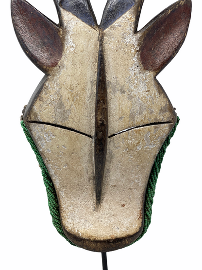 Kwele Antelope mask - Beaded