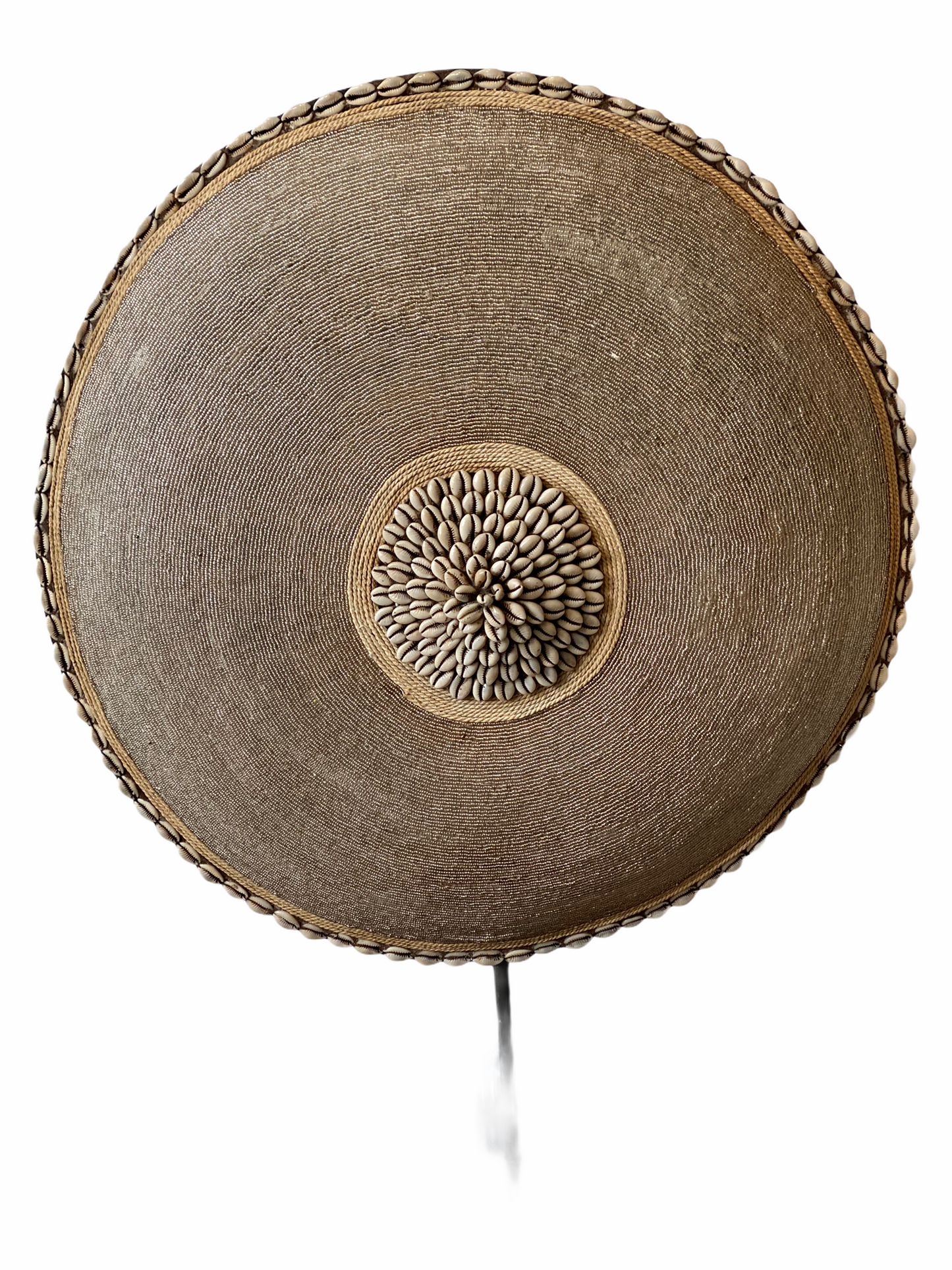 Cameroon Beaded Shield - L - 55cm - Gold